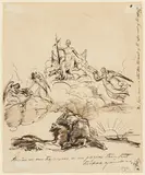 George Hayter, English Day Of Atonement For The Irish Famine, 1847, Pen & ink
