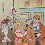 John Schwatschke, One For The Road, Oil on canvas