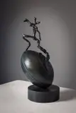 Barry Flanagan, Rugby Sculpture, 2007 Cast bronze