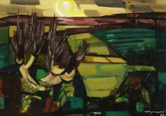 Norah McGuinness, Path To The Sun, Oil on canvas