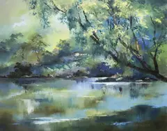 Gretta O'Brien, The Willow Tree, Oil on canvas