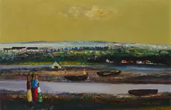 Daniel O'Neill, Landscape, Tirconaill, POSSIBLY MULROY BAY Oil on board