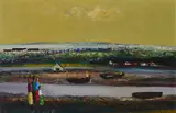 Daniel O'Neill, Landscape, Tirconaill, POSSIBLY MULROY BAY Oil on board