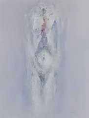 Louis le Brocquy, Being, Watercolour and gouache