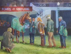 Susan Mary Webb, Homage To The Winner, Oil on canvas
