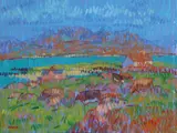 Desmond Carrick, Clifden Farmyard, Oil on board