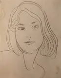 Augustus John, Head Of Vivien/ Study Of Brend Dean Paul (Verso), Pencil