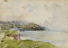 Nathaniel Hone, Coastal Landscape, Watercolour