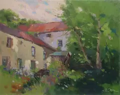 Roscarbery Mill by Liam Treacy, Oil on canvas, sold Mar 2025