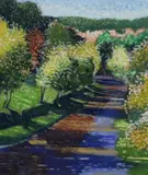 Victor Richardson, Floodwater, Tipperary, Pastel