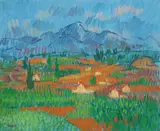 Desmond Carrick, December Evening, Nerja, Oil on board