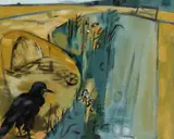 Norah McGuinness, Roadside Grasses, Oil on canvas