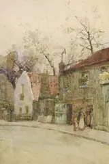 Rose Barton, Cheyne Walk, Chelsea, Watercolour