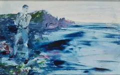 Jack Butler Yeats, The Sleeping Sea, (1949) Oil on board
