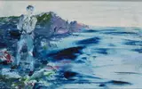 Jack Butler Yeats, The Sleeping Sea, (1949) Oil on board