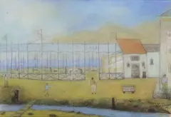 Arthur Power, Spanish Caf, Pastel