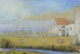 Arthur Power, Spanish Caf, Pastel