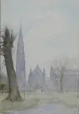 Thomas Ryan, The College Chapel, Maynooth, Watercolour