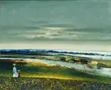 Daniel O'Neill, Landscape Tyrella, Oil on canvas
