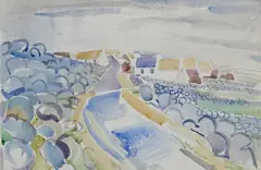 Terte Derne, Donegal by Father Jack P. Hanlon, Watercolour, sold Nov 2024