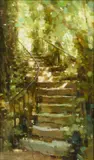 Mark O'Neill, Stone Steps In Sunlight, 1998, Oil on board