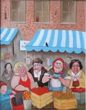 John Schwatschke, French Carrots, Oil on canvas