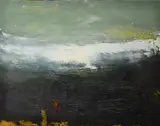 Boat Train Studies Iv by Hughie O'Donoghue, Oil on canvas, sold Nov 2024