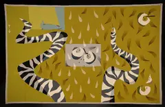 Louis le Brocquy, Eden, Colour-inverted Aubusson tapestry