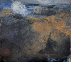 Donald Teskey, Coastline Narrative I, Oil on canvas