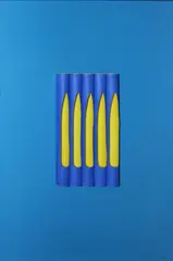 Evin Nolan, Spatial Composition With Cylinders, Mixed media