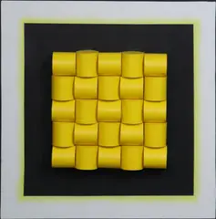 Evin Nolan, Chequered Textures, Mixed media