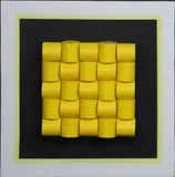 Evin Nolan, Chequered Textures, Mixed media