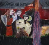 The Castle Lounge by Salvatore of Lucan, 2021, Oil on canvas, sold Nov 2024