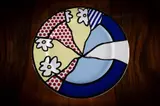 Roy Lichtenstein, Plate (Waterlily), Ceramic plate with colour silkscreen