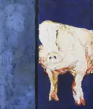 Sarah Walker, Pig, Oil on canvas