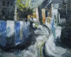 Donald Teskey, Road To Blackpitts, Oil on paper
