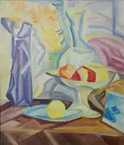 Father Jack P. Hanlon, Table Top Still Life, Oil on canvas