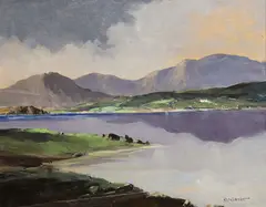 Reflections, Glenveagh, Co. Donegal by George K. Gillespie, Oil on canvas, sold Oct 2024