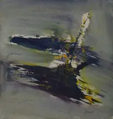 Gerald Davis, Outcrop, Oil on board