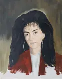 Reginald Gray, Portrait De Lisa, Tempera on canvas
