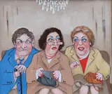 John Schwatschke, Between Ourselves, Oil on canvas