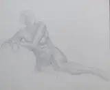 Countess Markievicz, Nude Study, Pencil