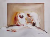 John Kelly, Christ Is Nailed To The Cross, Watercolour