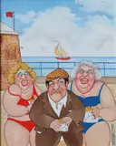John Schwatschke, A Thorn Between Two Roses, Oil on canvas