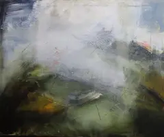 For Nell (Abstract) by Margo Banks, Oil on canvas, sold Oct 2024