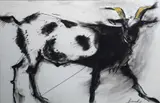 Margo Banks, Study Of A Goat, Charocal