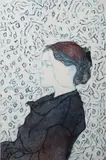 Grainne Dowling, Roisin With A Twirly Background, Etching
