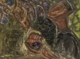 Nano Reid, Fruit Harvest, Oil on board