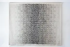 Louis le Brocquy, Mille Tetes Gris Noir Blanc, Hand made Aubusson tapestry
