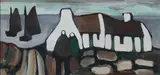 COTTAGE by THE SEA by Markey Robinson, Gouache, sold May 2024